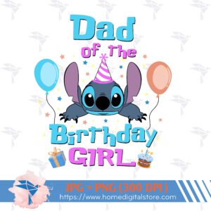 Dad of the Stitch Birthday Girl