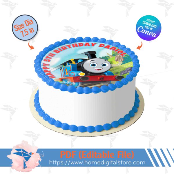 Thomas Train Edible Topper Cake