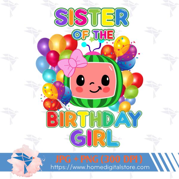 Sister of the Birthday Girl Cocomelon