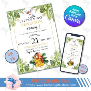Birthday Invitation Lion King