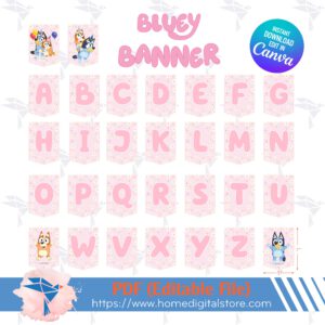 Bluey Birthday Banner