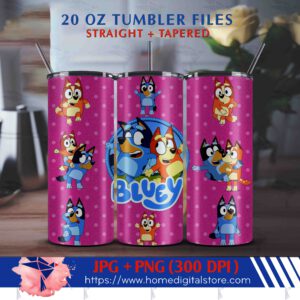 20oz Bluey Tumbler Wrap
