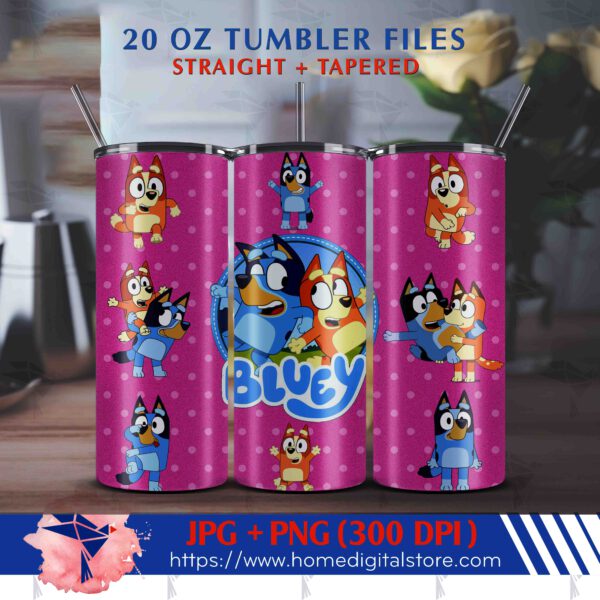 20oz Bluey Tumbler Wrap