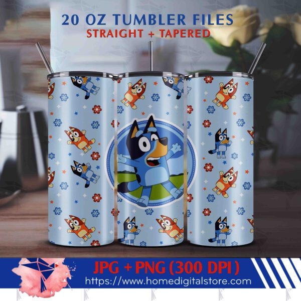 20oz Bluey Tumbler Wrap