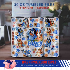 20oz Bluey Tumbler Wrap