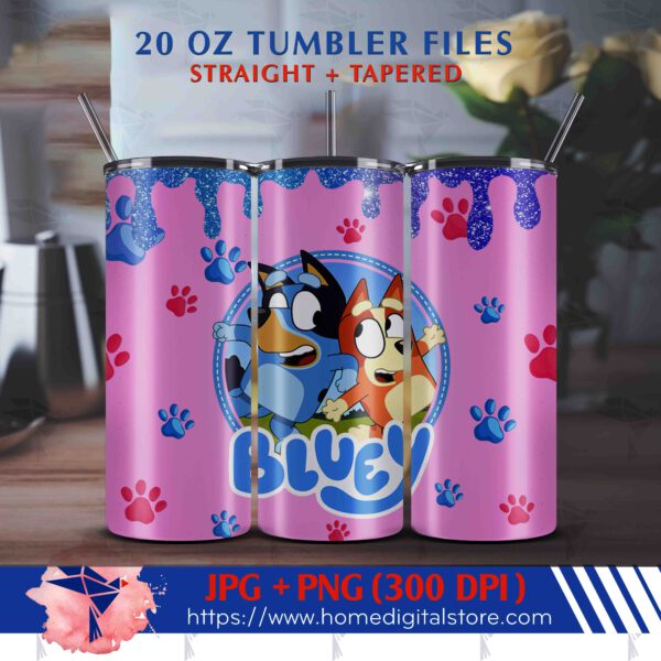 20oz Bluey Tumbler Wrap