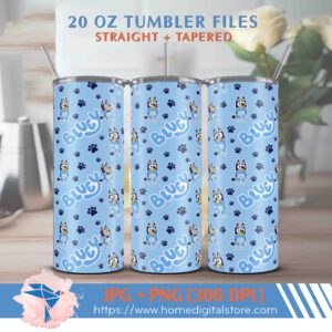 20oz Bluey Tumbler Wrap