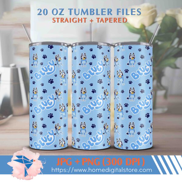 20oz Bluey Tumbler Wrap