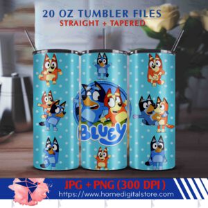 20oz Bluey Tumbler Wrap