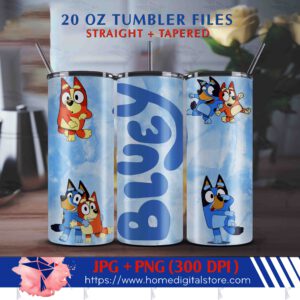 20oz Bluey Tumbler Wrap