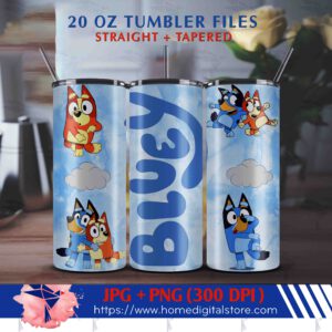 20oz Bluey Tumbler Wrap