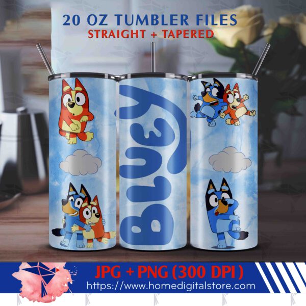 20oz Bluey Tumbler Wrap