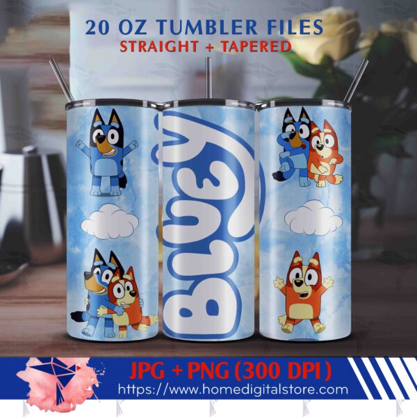 20oz Bluey Tumbler Wrap