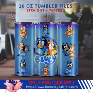 20oz Bluey Tumbler Wrap