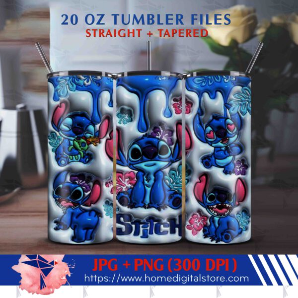 20oz 3d Tumbler Stitch Wrap