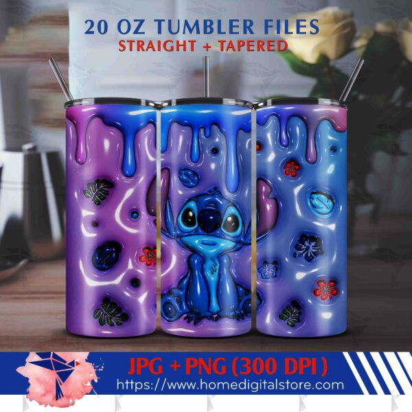 20oz 3d Tumbler Stitch Wrap