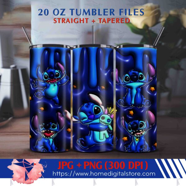 20oz 3d Tumbler Stitch Wrap