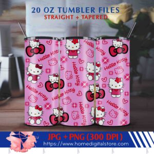 20oz Tumbler Wrap Hello Kitty