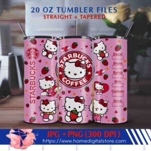 20oz Tumbler Wrap Hello Kitty