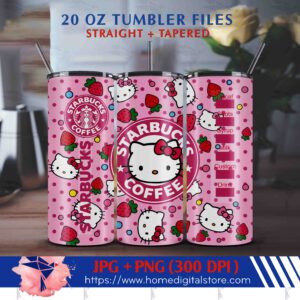 20oz Tumbler Wrap Hello Kitty