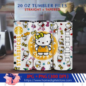 20oz Tumbler Wrap Hello Kitty