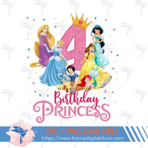 4th Birthday Girl Princess