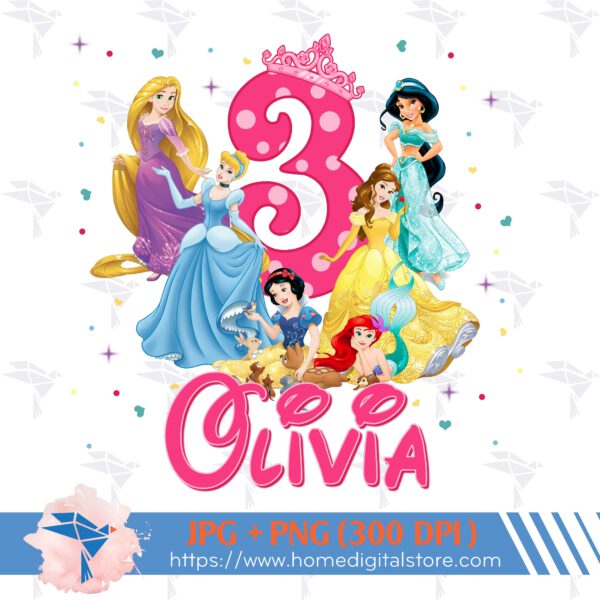 3rd Birthday Girl Princess