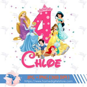 4th Birthday Girl Princess