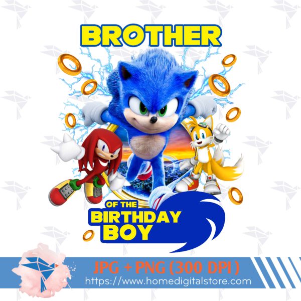 Brother of the Birthday Boy Sonic