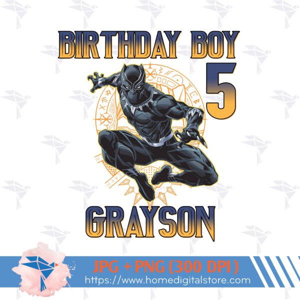 Birthday Boy Black Panther 