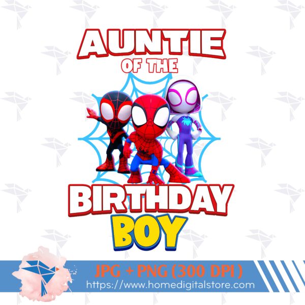 Auntie of the Birthday Boy Spidey