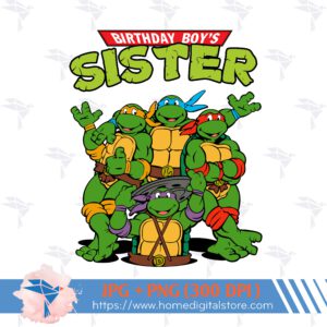 Sister of Birthday Ninja Turtle