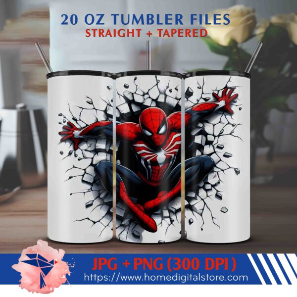 Spiderman Tumbler Wrap 20oz