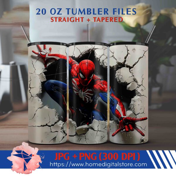 Spiderman Tumbler Wrap 20oz