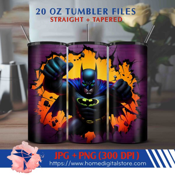 20oz Batman Tumbler Wrap