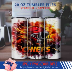 20oz KC Chiefs Tumbler Wrap