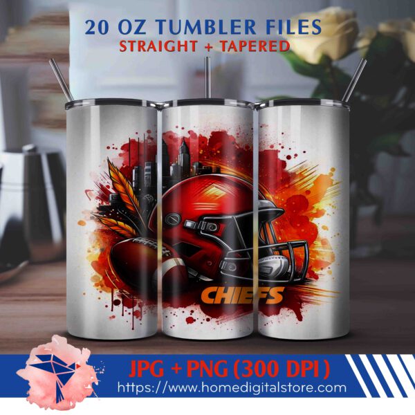 20oz KC Chiefs Tumbler Wrap