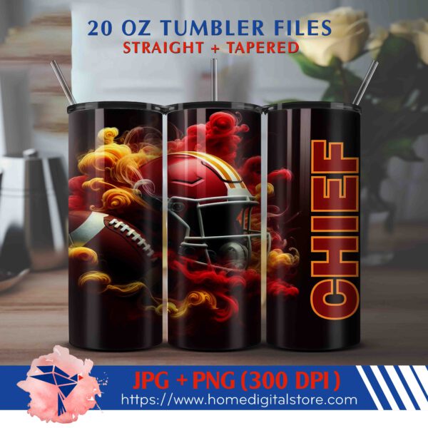 20oz KC Chiefs Tumbler Wrap