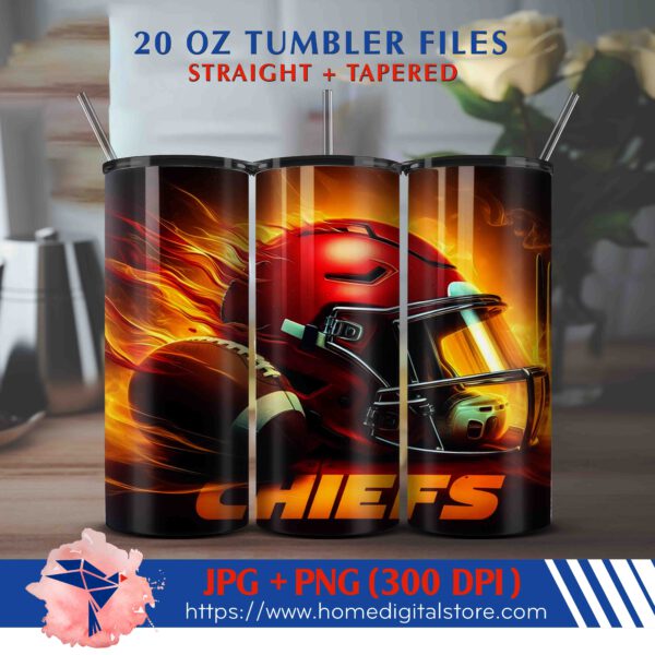 KC Chiefs Tumbler Wrap 20oz