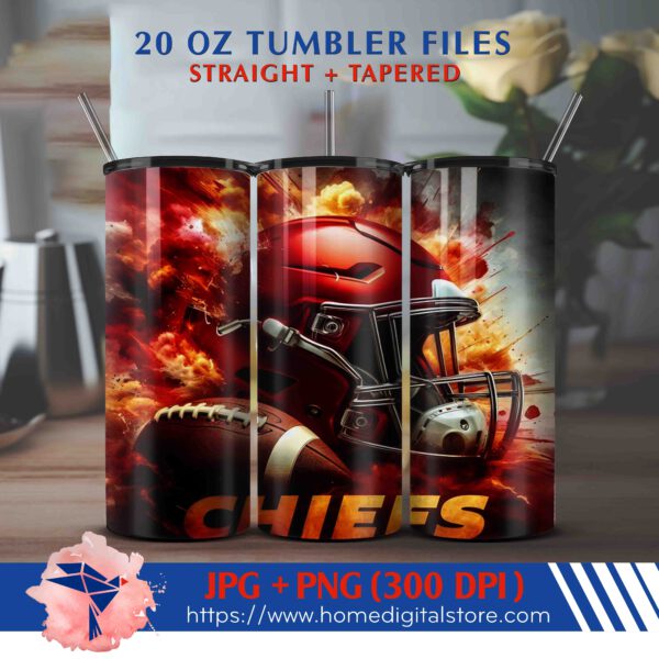 KC Chiefs Tumbler Wrap 20oz