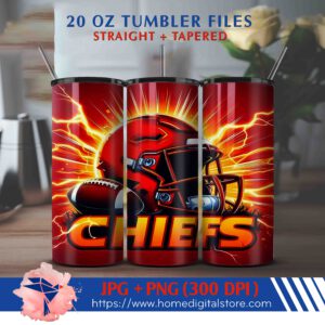 KC Chiefs Tumbler Wrap 20oz