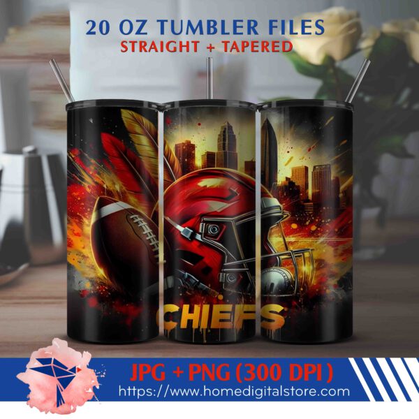 20oz KC Chiefs Tumbler Wrap