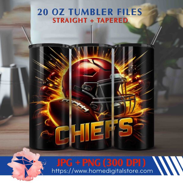 20oz KC Chiefs Tumbler Wrap