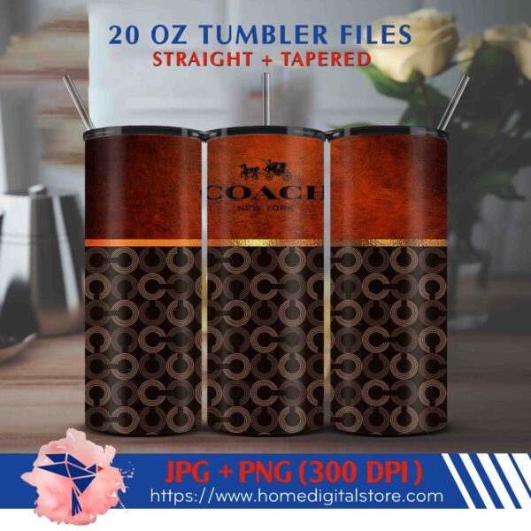 20oz Coach Tumbler Wrap