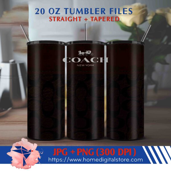 20oz Coach Tumbler Wrap