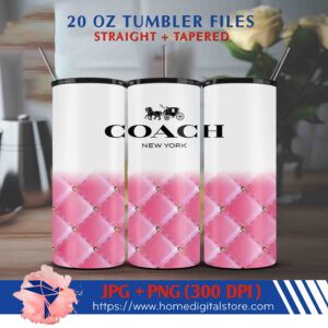 20oz Coach Tumbler Wrap
