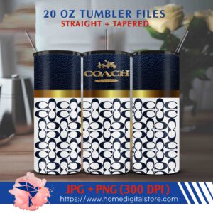 20oz Coach Tumbler Wrap