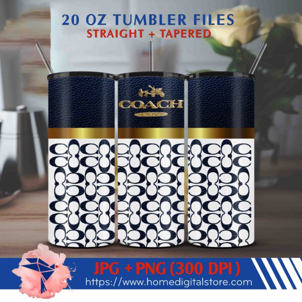 20oz Coach Tumbler Wrap