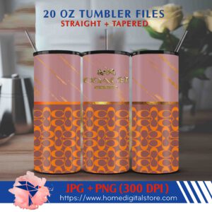 20oz Coach Tumbler Wrap