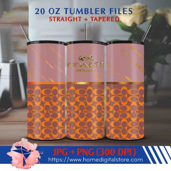 20oz Coach Tumbler Wrap